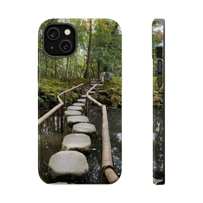 Nanzen-Ji Kyoto Stone Stepping Stones Impact-Resistant Phone Cases with Nature Design, Eco-Friendly Gift, Travel Accessories, Hiking Gear, Unique Phone Cover