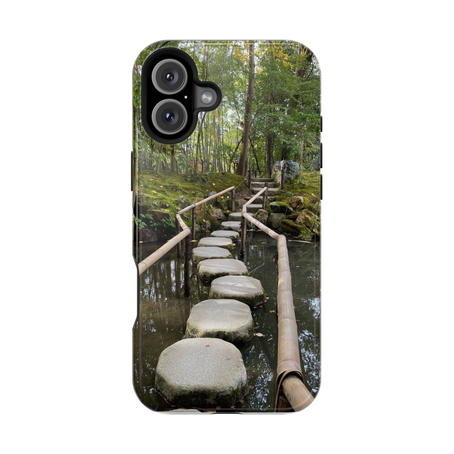 Nanzen-Ji Kyoto Stone Stepping Stones Impact-Resistant Phone Cases with Nature Design, Eco-Friendly Gift, Travel Accessories, Hiking Gear, Unique Phone Cover