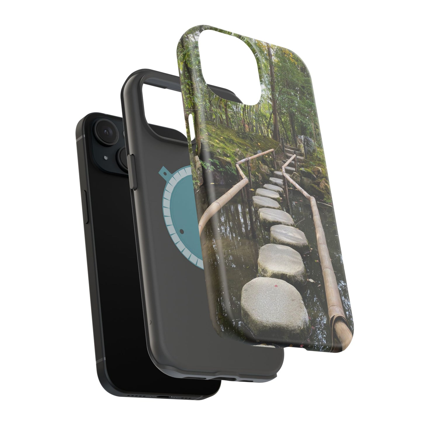 Nanzen-Ji Kyoto Stone Stepping Stones Impact-Resistant Phone Cases with Nature Design, Eco-Friendly Gift, Travel Accessories, Hiking Gear, Unique Phone Cover