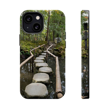 Nanzen-Ji Kyoto Stone Stepping Stones Impact-Resistant Phone Cases with Nature Design, Eco-Friendly Gift, Travel Accessories, Hiking Gear, Unique Phone Cover