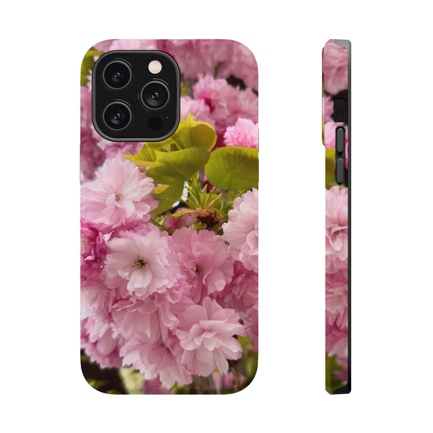 Cherry Blossoms Magnetic Floral Phone Cases, Impact-Resistant Phone Covers, Pink Cherry Blossom Cases, Unique Tech Accessories, Cute Gift for Her
