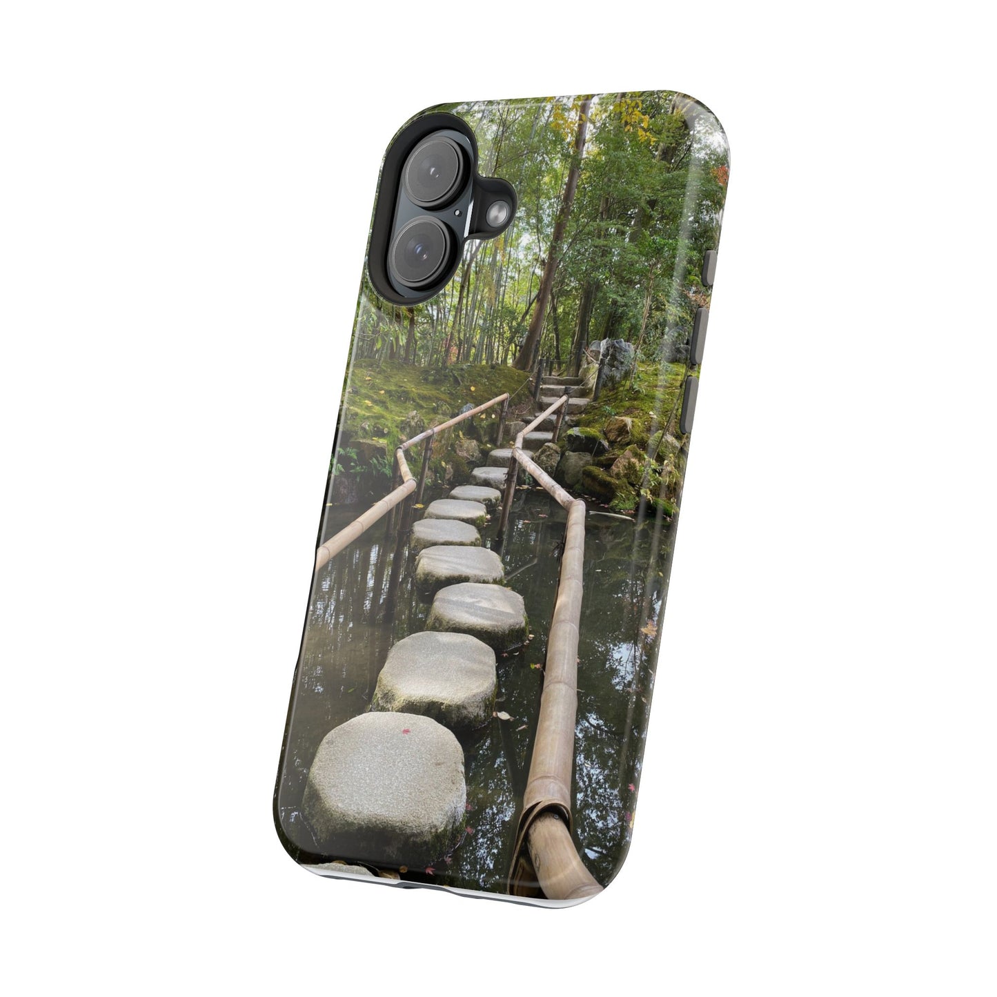 Nanzen-Ji Kyoto Stone Stepping Stones Impact-Resistant Phone Cases with Nature Design, Eco-Friendly Gift, Travel Accessories, Hiking Gear, Unique Phone Cover